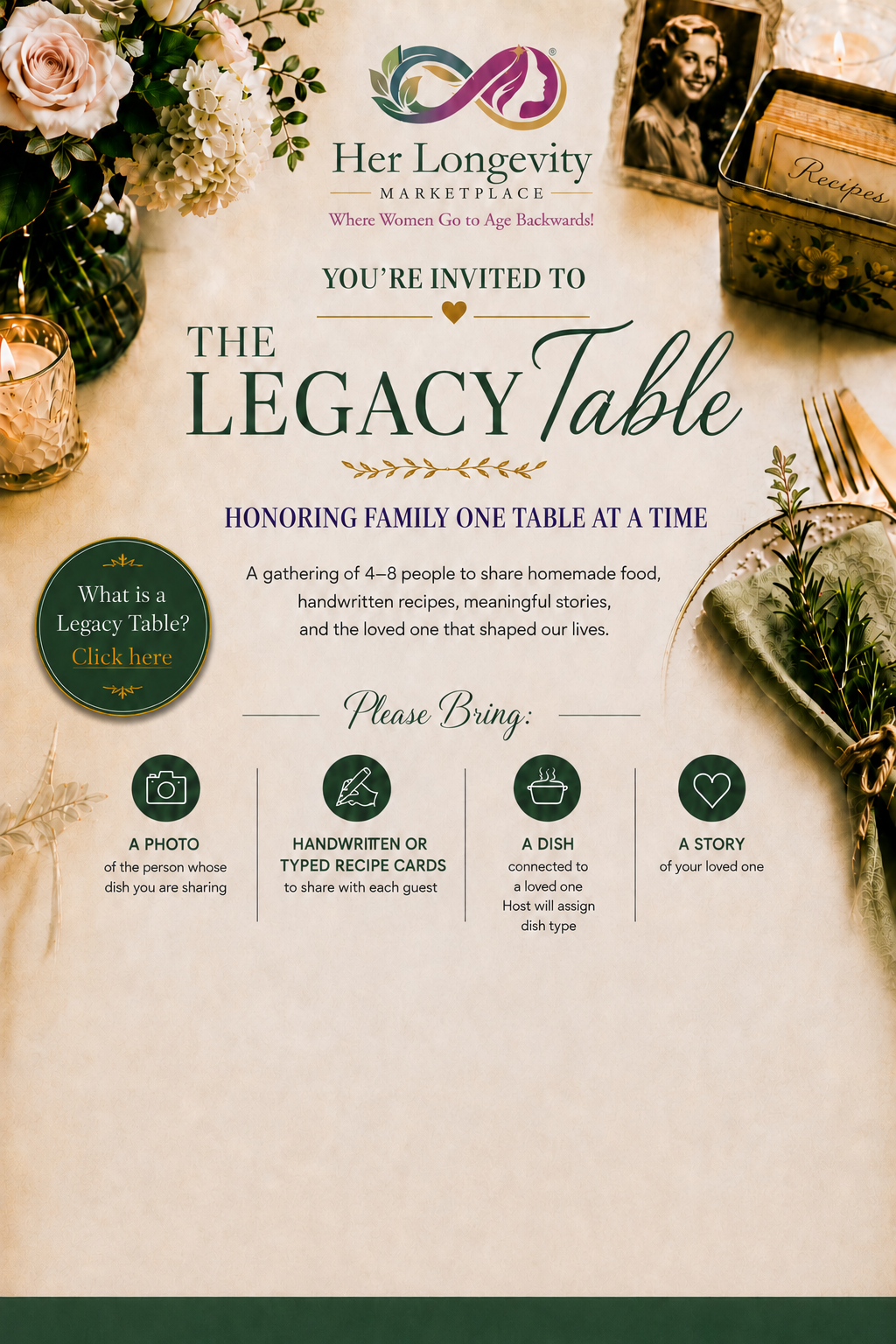 Legacy Table invitation template preview